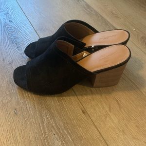 Universal Thread Norelle Microsuede Stacked Heel